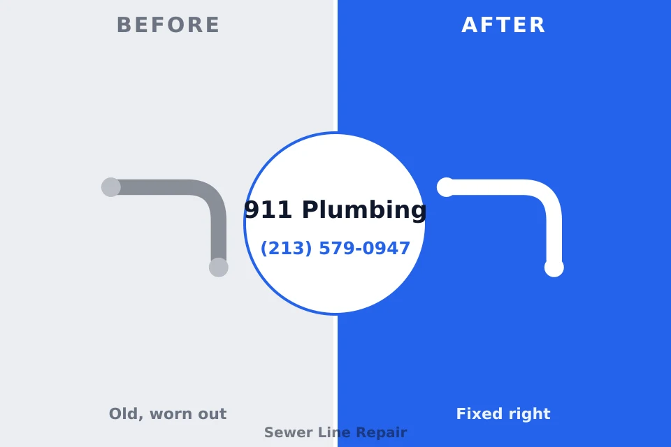 Before and after: plumbing repair Dunlap, IA